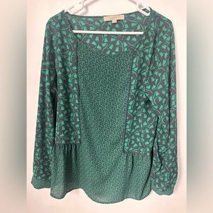 Loft Long-sleeve Peplum Top